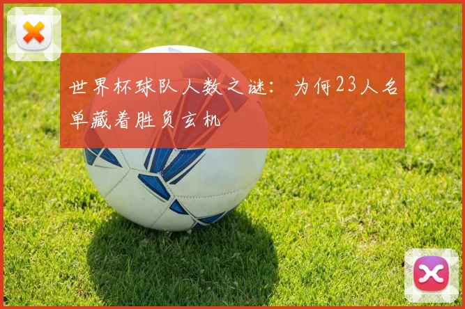 世界杯球队人数之谜:为何23人名单藏着胜负玄机